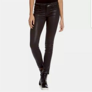 NWOT Level 99 Liza Coated Skinny Jeans Black 27/4
